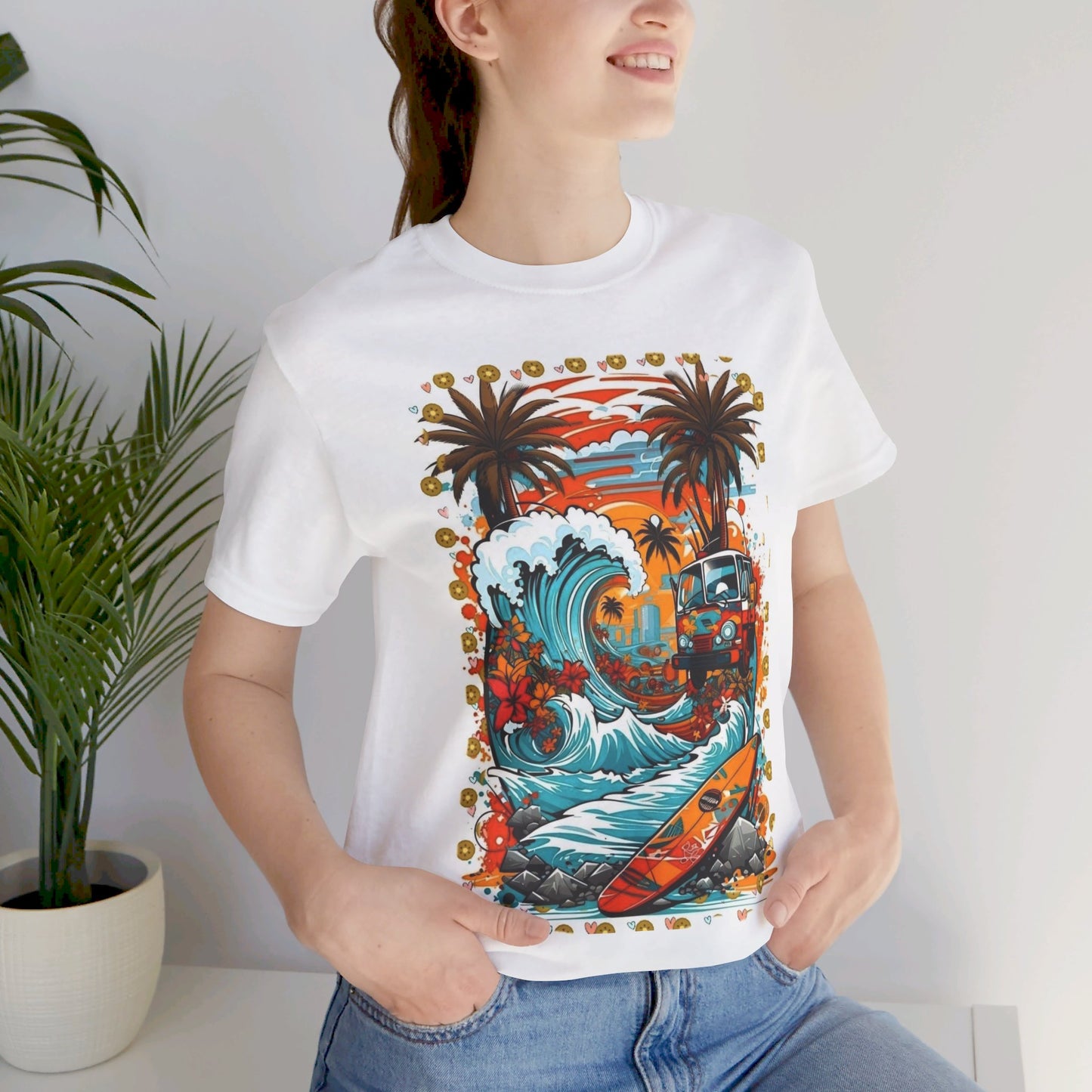 Tropical Waves Unleashed Unisex T-Shirt