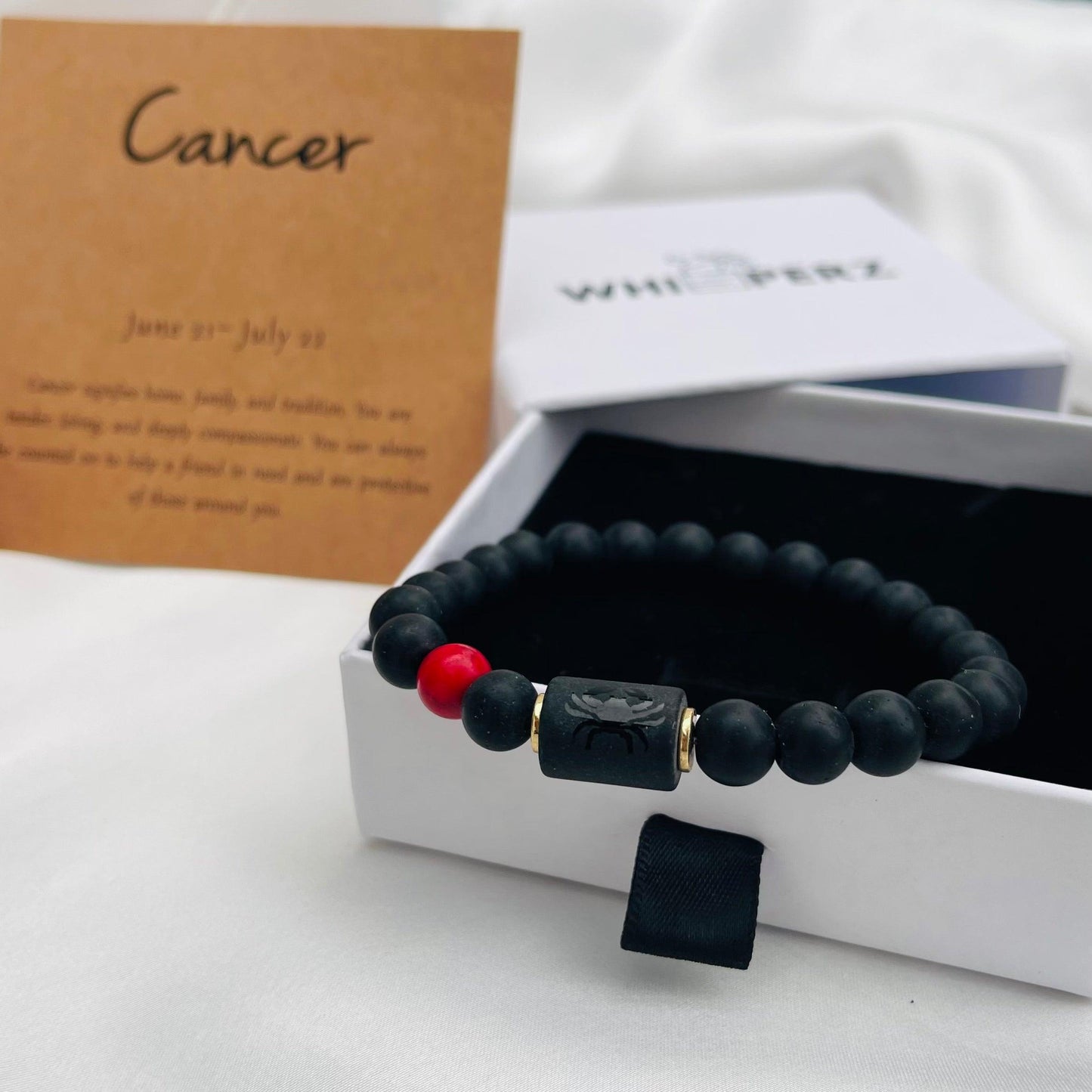 ZodiaLux Black Onyx Horoscope Bracelet - Whisperz