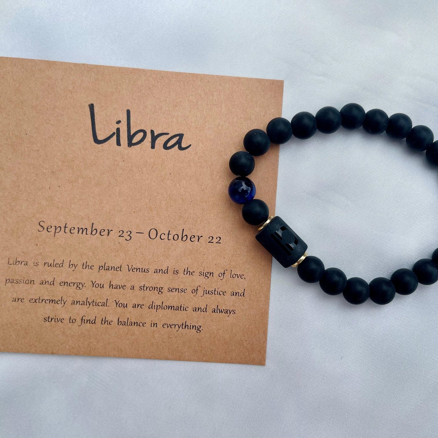 ZodiaLux Black Onyx Horoscope Bracelet - Whisperz