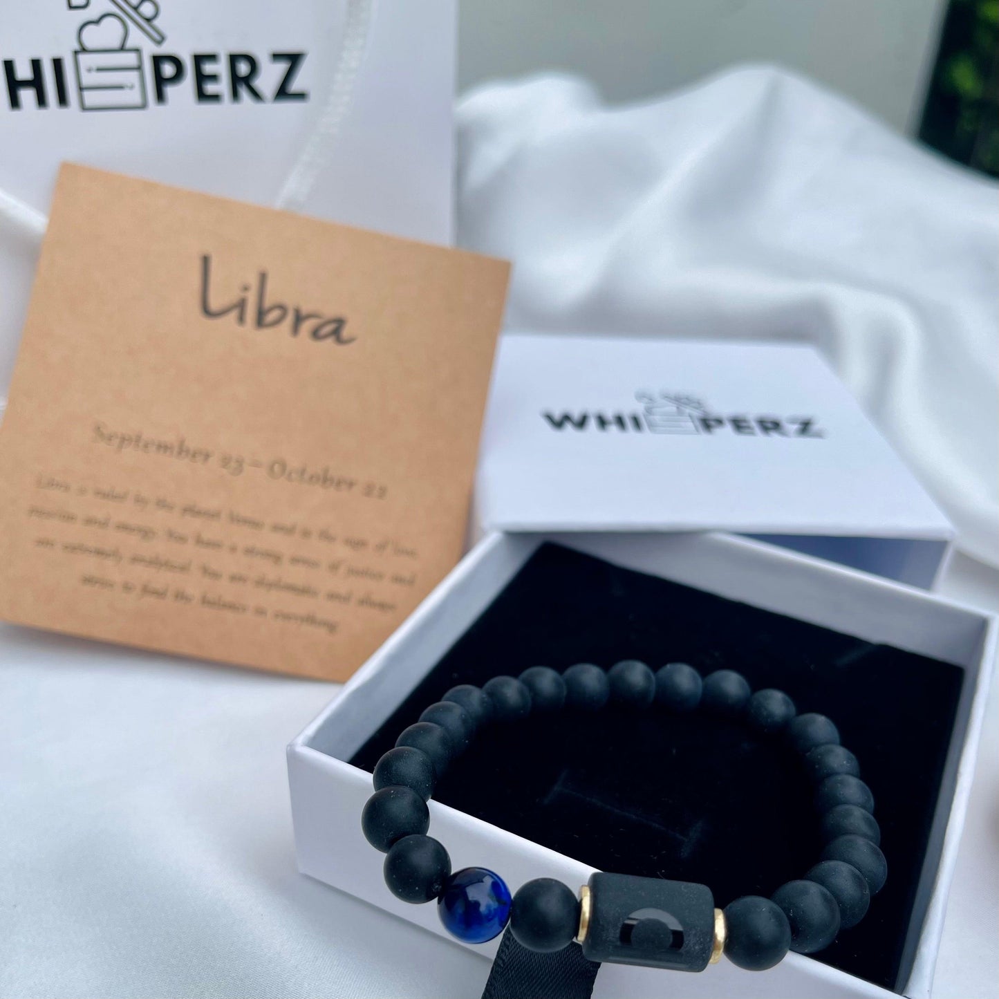 ZodiaLux Black Onyx Horoscope Bracelet - Whisperz