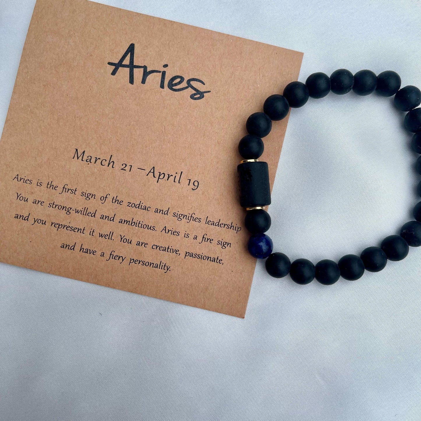 ZodiaLux Black Onyx Horoscope Bracelet - Whisperz