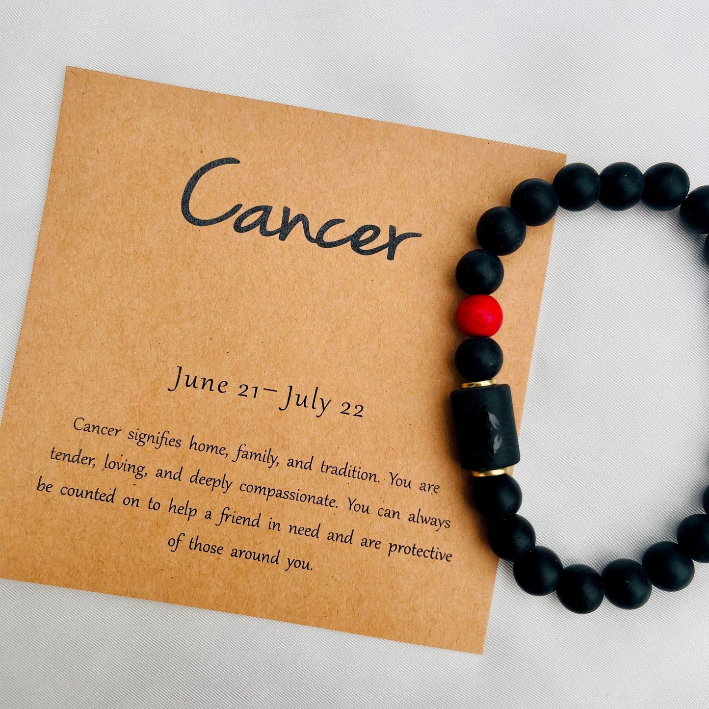 ZodiaLux Black Onyx Horoscope Bracelet - Whisperz