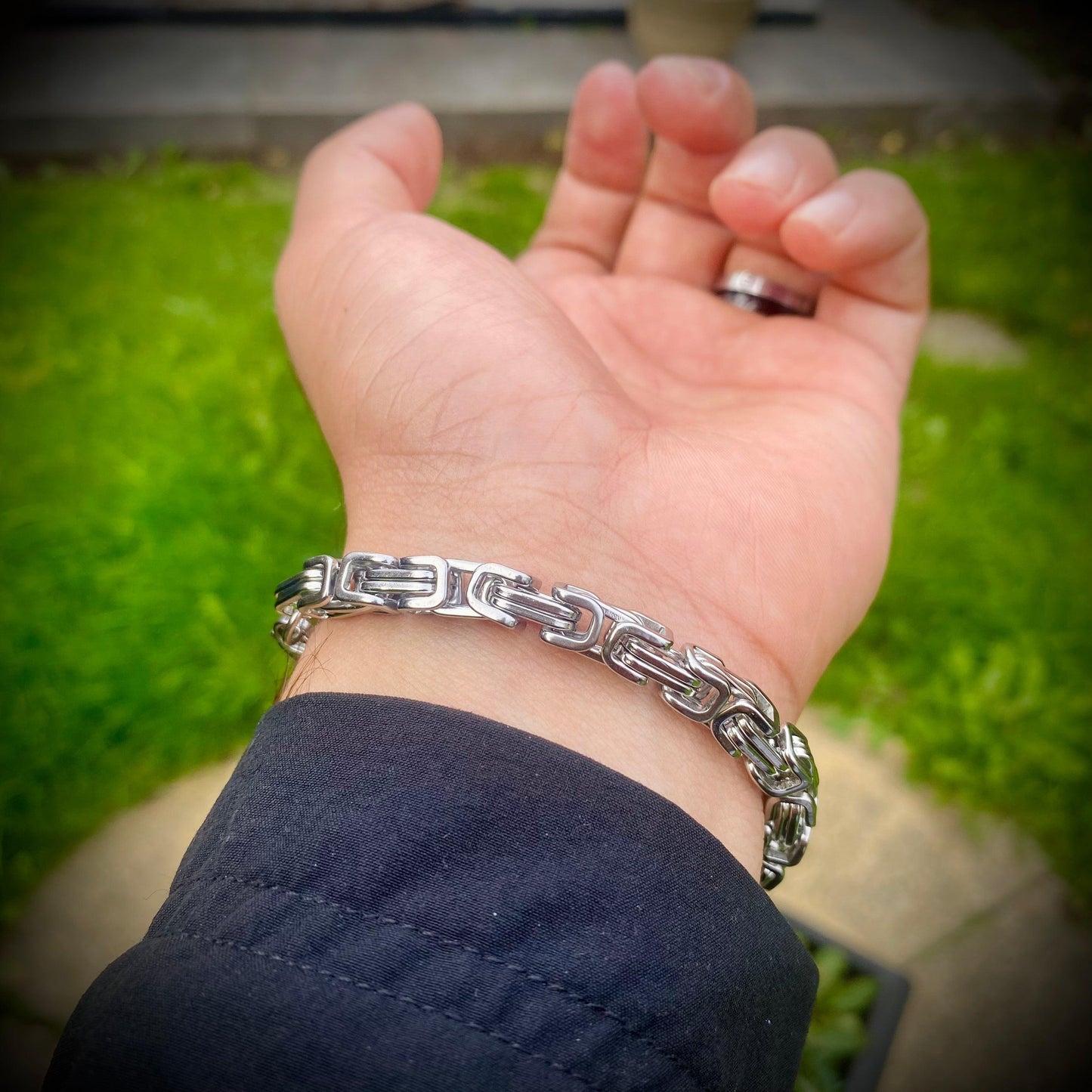 Regal Byzantine Steel Bracelet - Whisperz