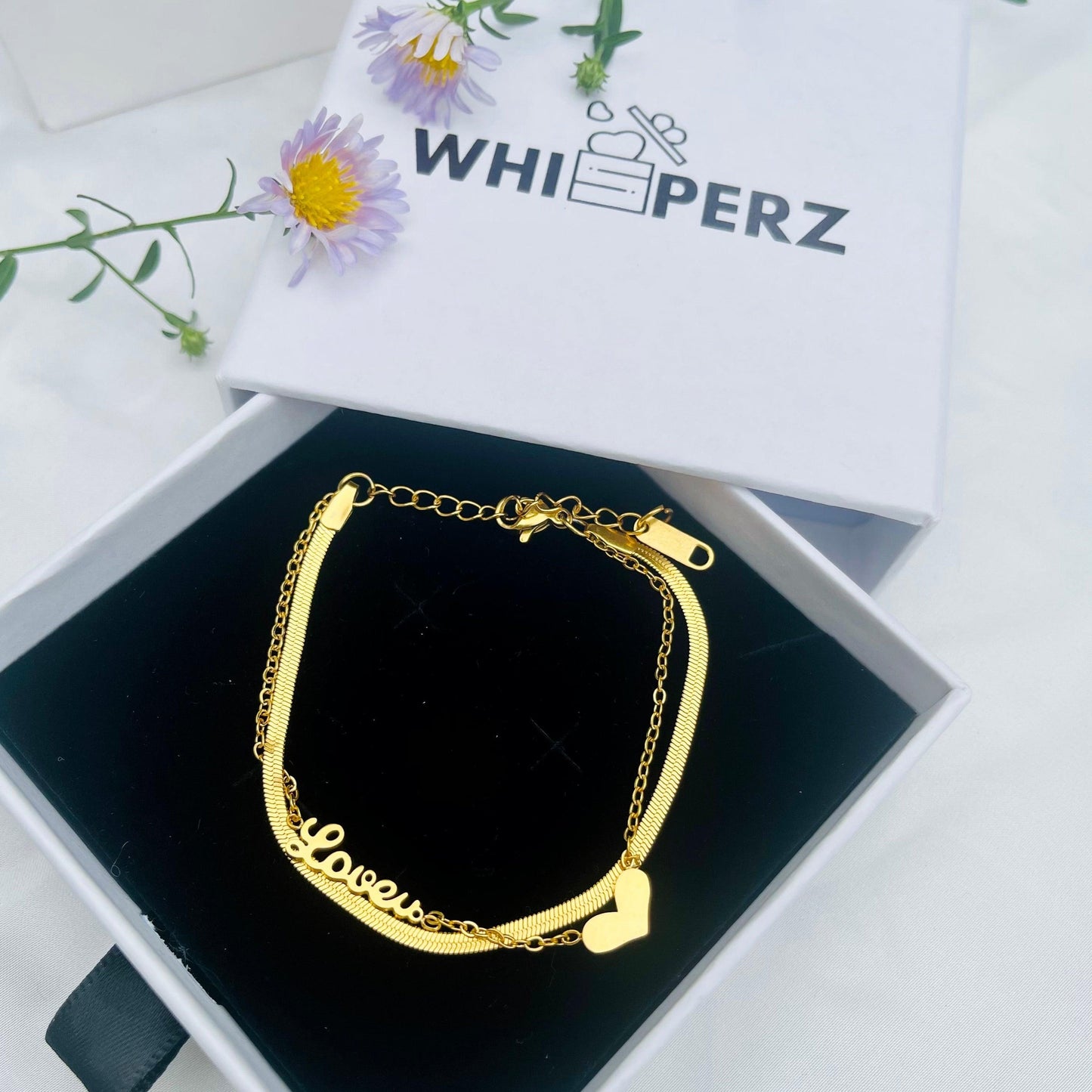 18k Gold Plated Embrace of Love Bracelet - Whisperz