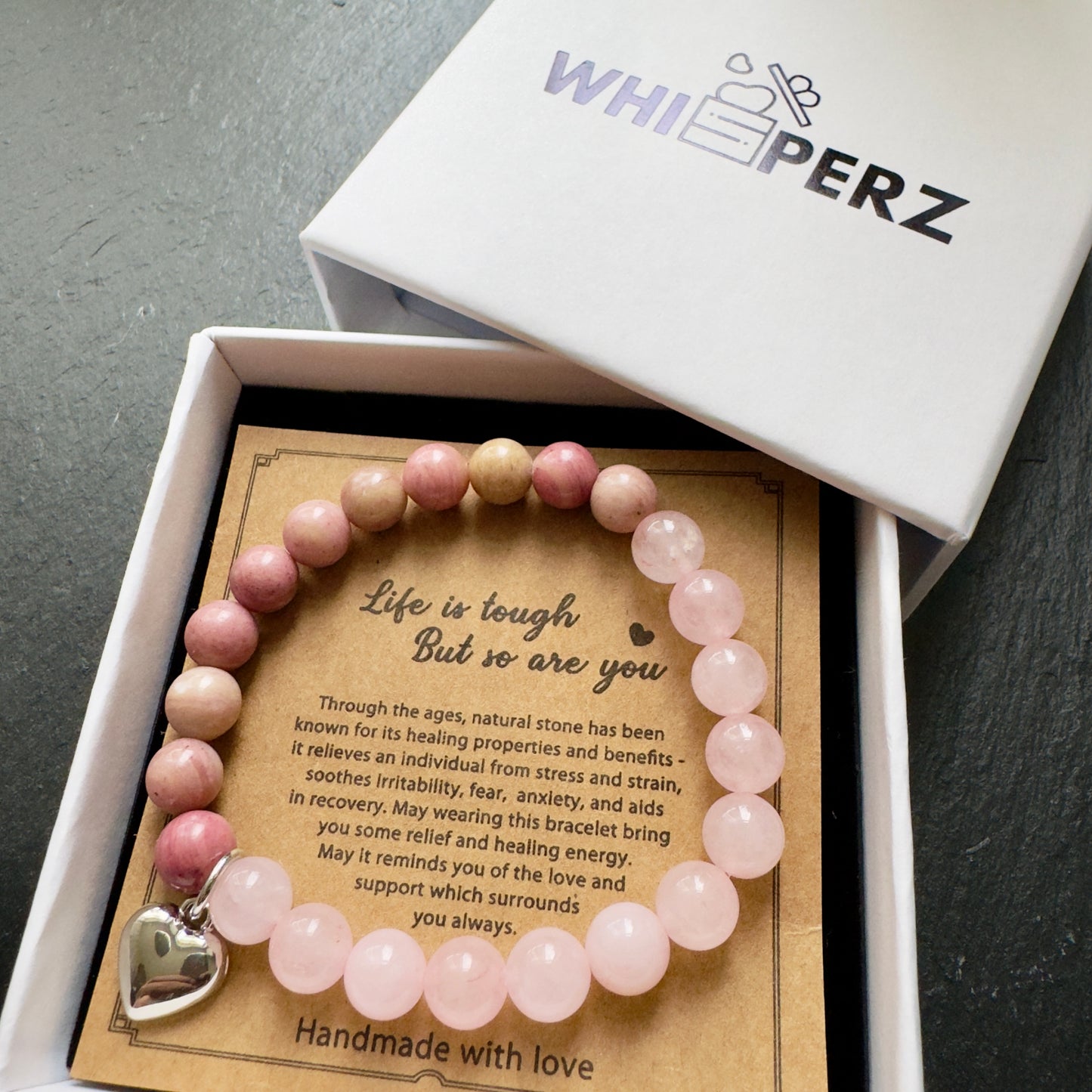 Zebra Pink Harmony Bracelet