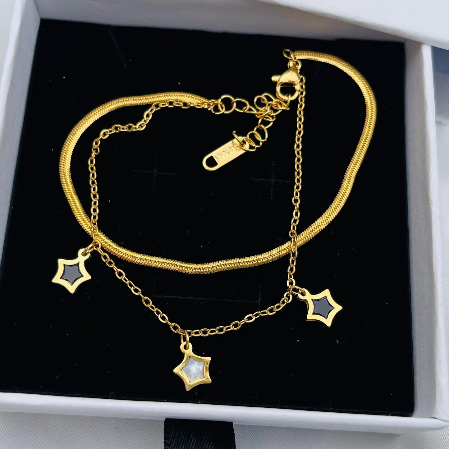 Starry Night Multi-Layer Gold Bracelet and Necklace - Whisperz