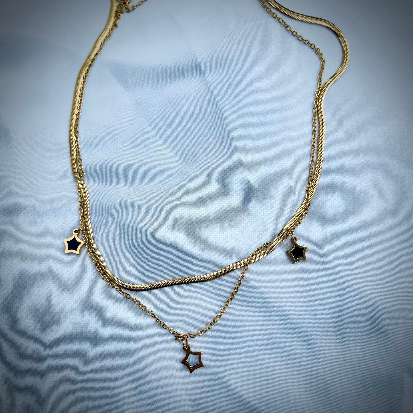 Starry Night Multi-Layer Gold Bracelet and Necklace - Whisperz