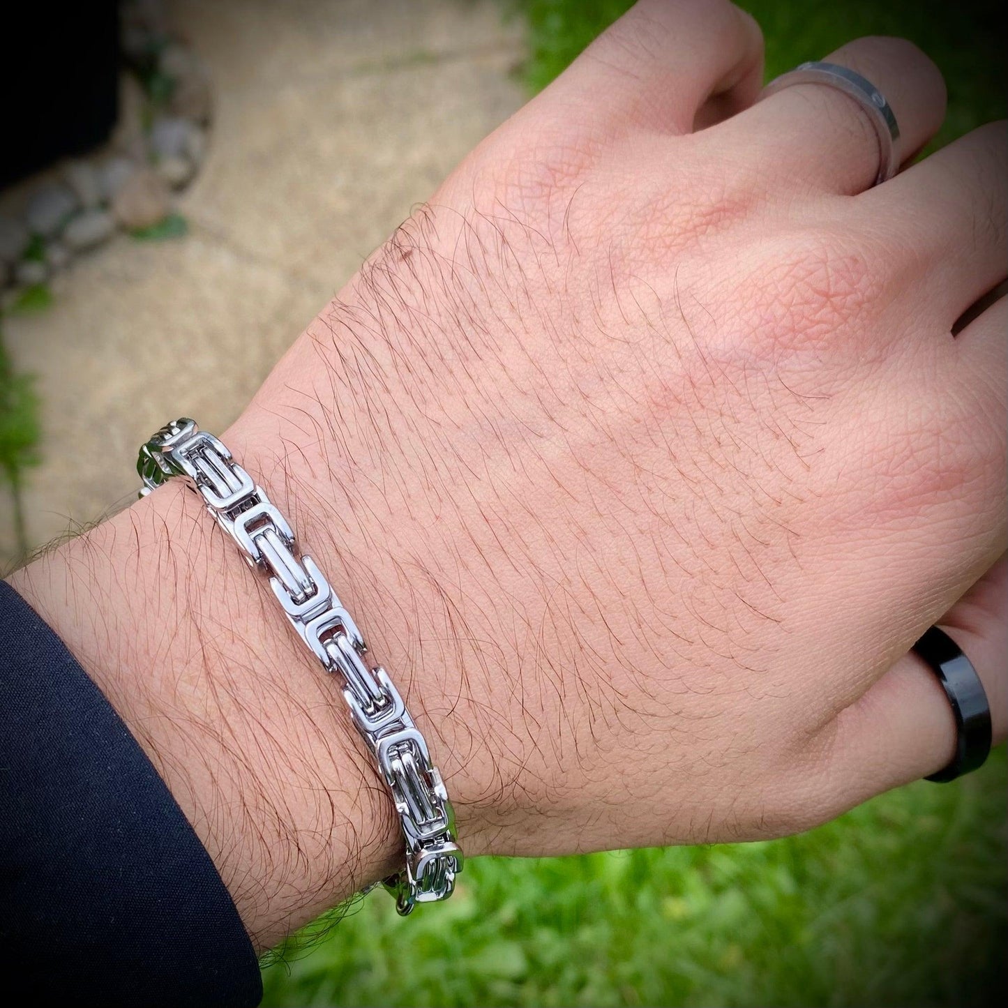 Regal Byzantine Steel Bracelet - Whisperz