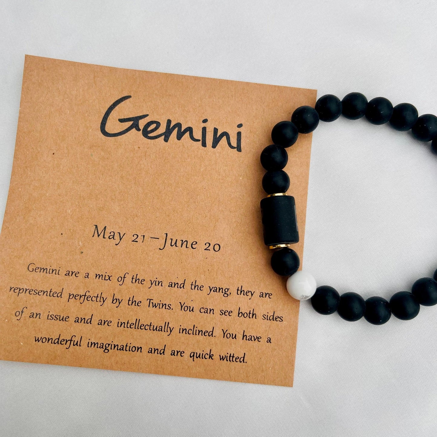 ZodiaLux Black Onyx Horoscope Bracelet - Whisperz