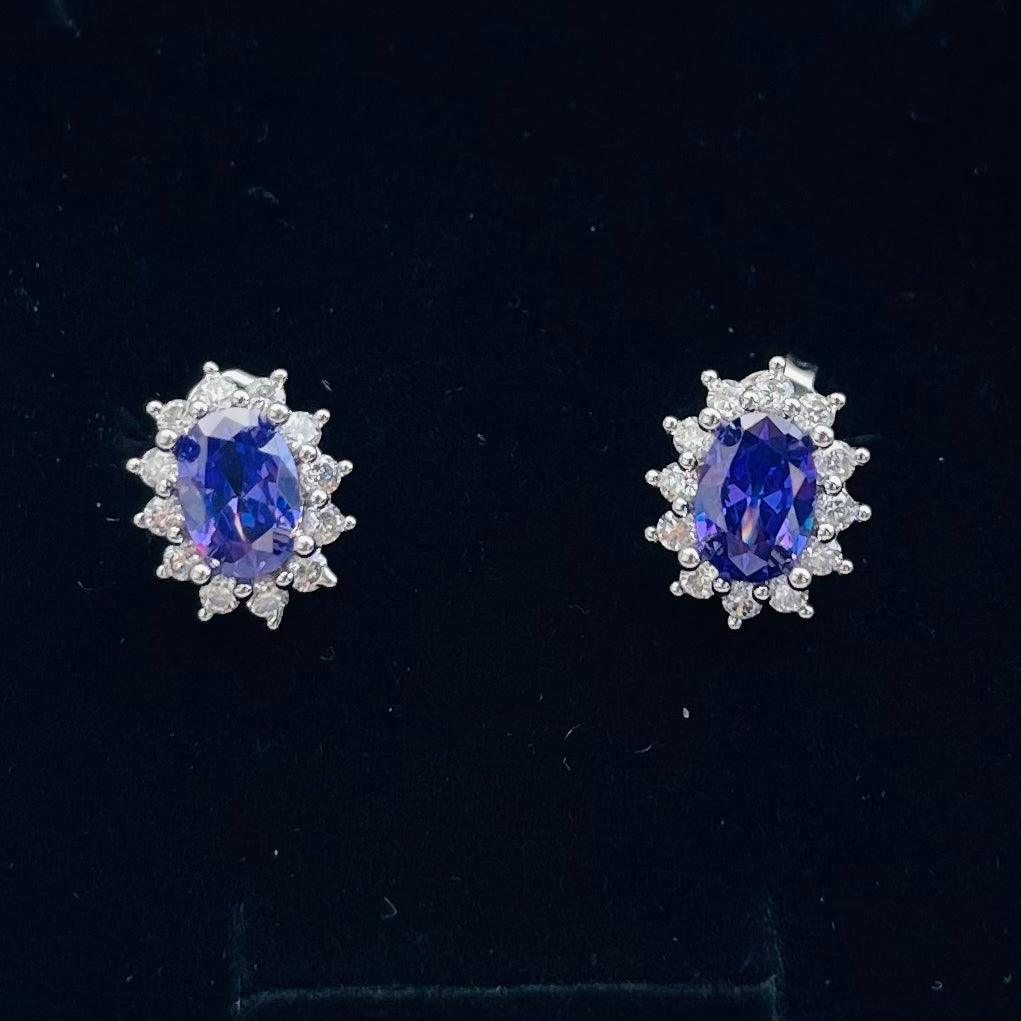 Romantic Radiance Purple Earrings - Whisperz