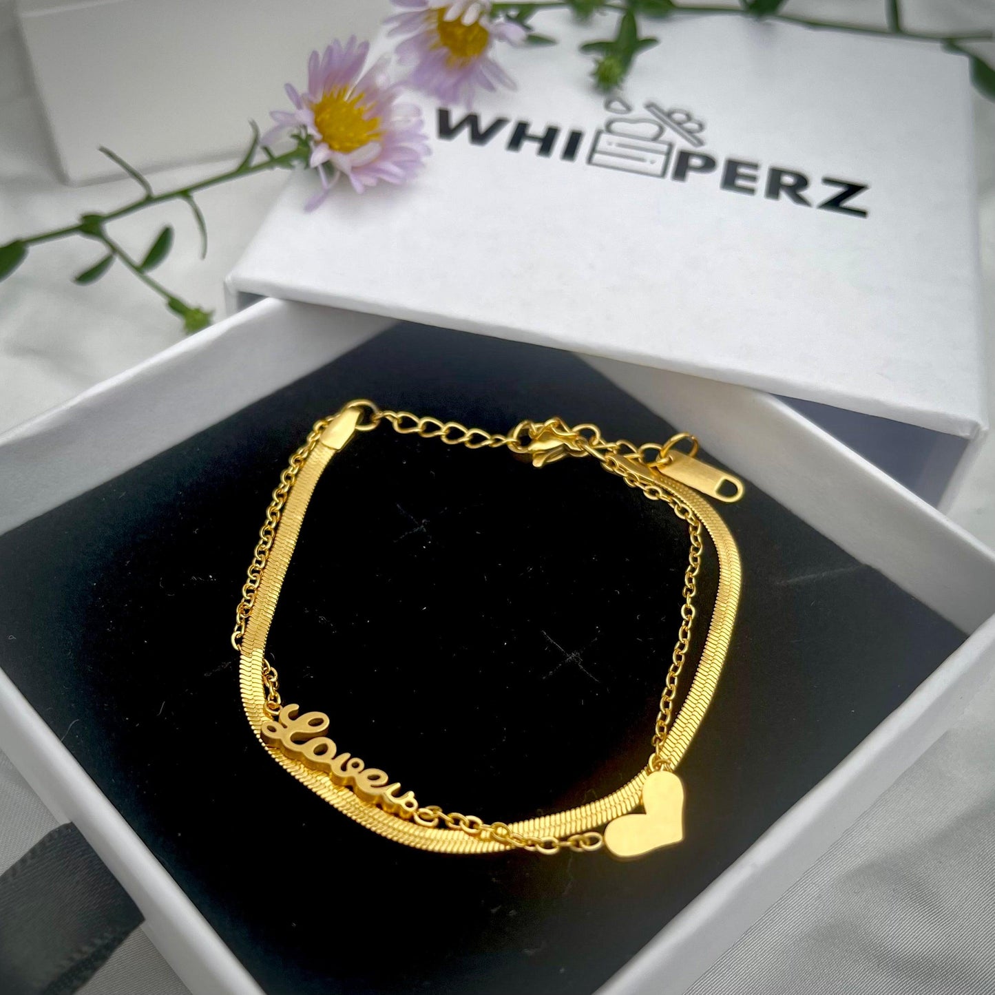 18k Gold Plated Embrace of Love Bracelet - Whisperz