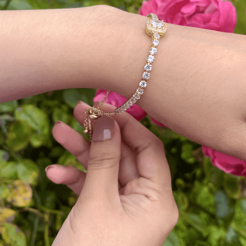 18K Gold plated Sparkling Splendor Bracelet for Women - Whisperz