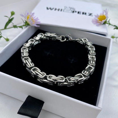Regal Byzantine Steel Bracelet - Whisperz