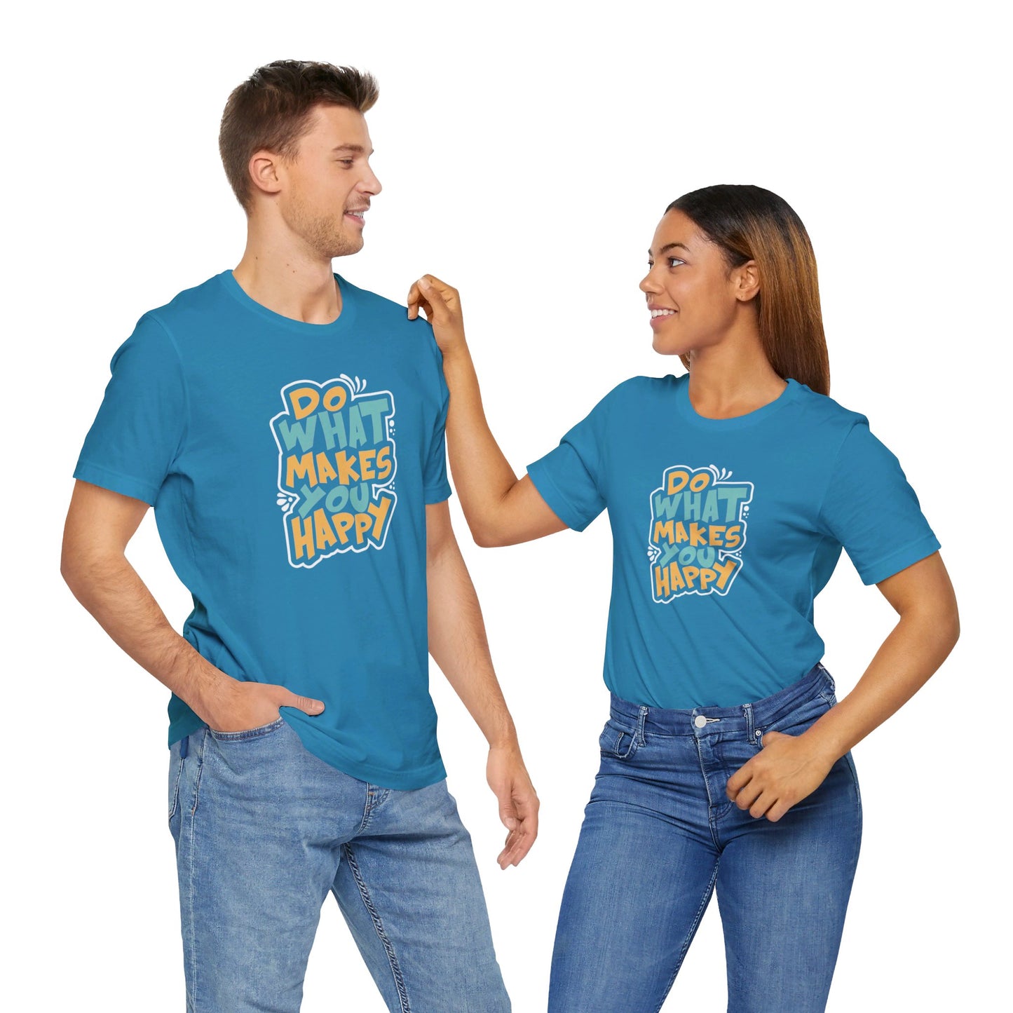 Happy vibes Unisex Jersey T shirt