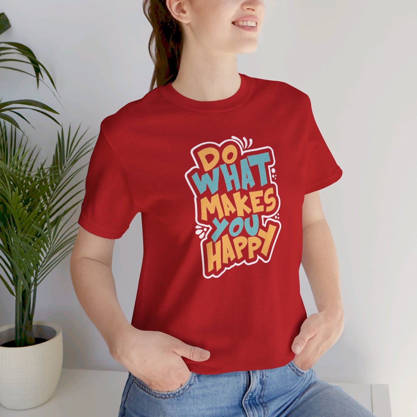 Happy vibes Unisex Jersey T shirt