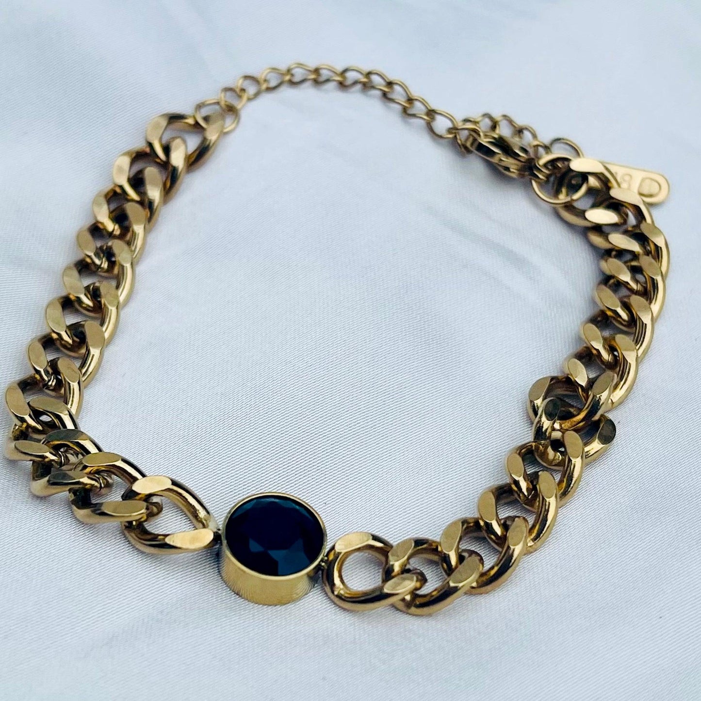Golden Onyx Charm Bracelet 18k Gold - Whisperz