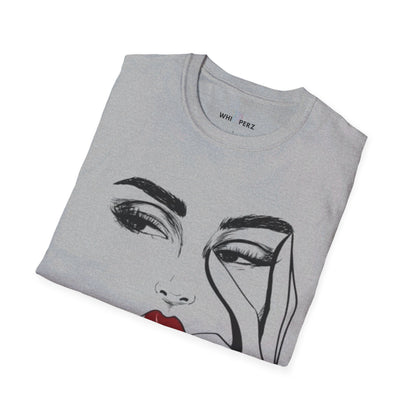 Red Velvet Glamour T-Shirt for Girls