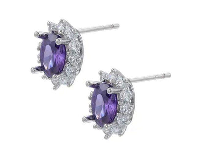 Romantic Radiance Purple Earrings - Whisperz